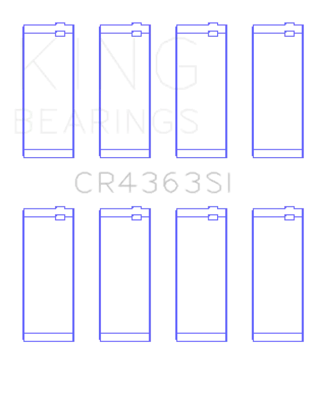 King Gm 134 Dohc Ecotec 2.2L Connecting Rod Bearings - Set Of 4 Pairs 1