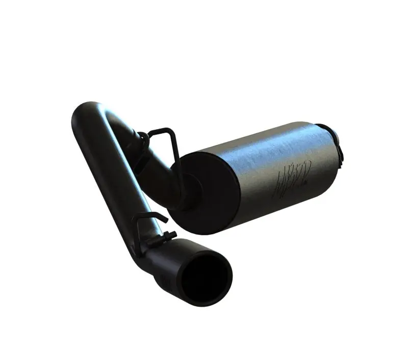 Mbrp 97-99 Jeep Wrangler (Tj) Inline-4 2.5L, Inline-6 4.0L 2 1/2In Cat Back Single Side Black Coated 1