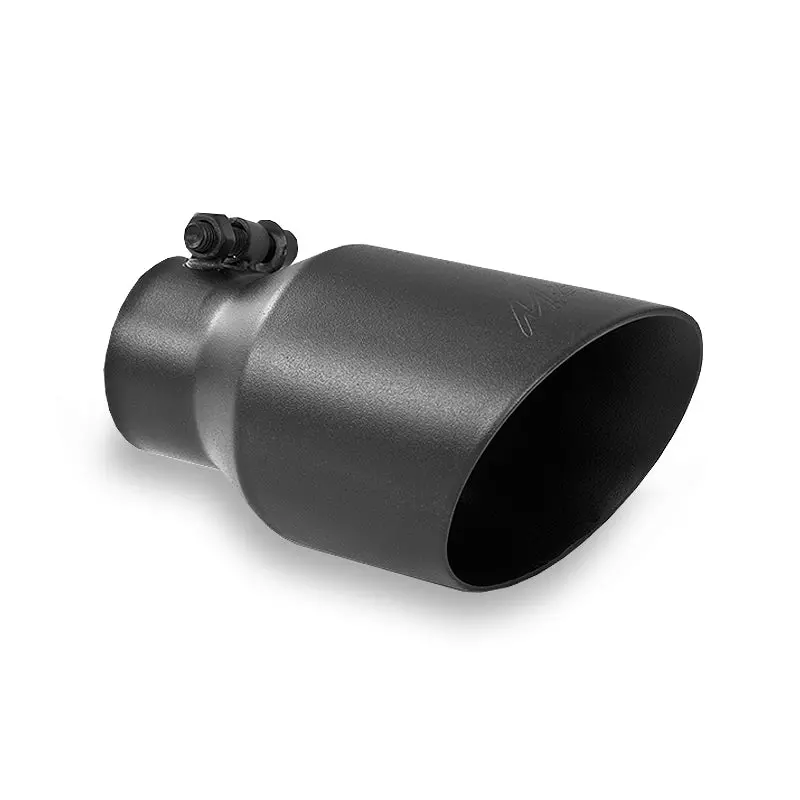 Mbrp Universal 4In Od Dual Wall Angled 2.5In Inlet 8In Lgth Exhaust Tip - Black 2