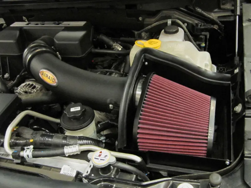 Airaid 10-14 Ford Svt Raptor / 11-13 F-150 6.2L Cad Intake System W/ Tube (Dry / Red Media) 1