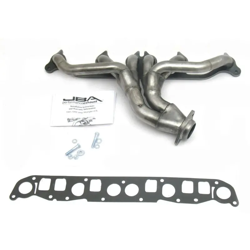 Jba 91-99 Jeep 4.0L 1-1/2In Primary Raw 409Ss Cat4ward Header 1