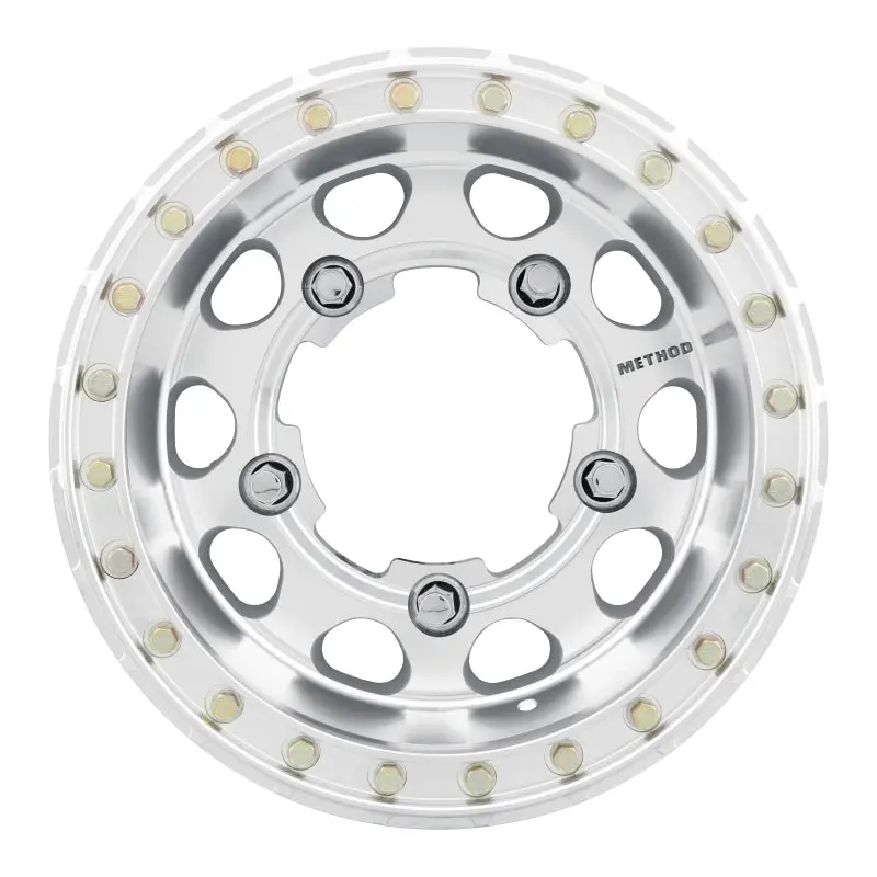 Method Mr103 Buggy Beadlock 15X4.5 -25Mm Offset 5X205 160Mm Cb Raw Machined W/Bh-H24100 Wheel 1