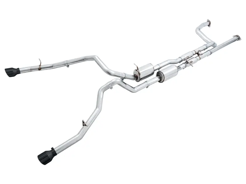 Awe Tuning 2021-23 Ram 1500 Trx 0Fg Cat-Back Exhaust - Diamond Black Tips 3