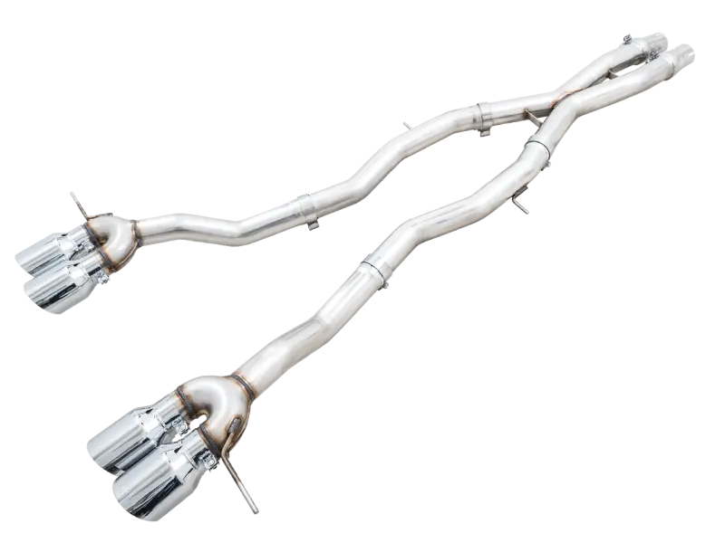 Awe Track Edition Catback Exhaust For Bmw G8x M3/M4 - Chrome Silver Tips 1