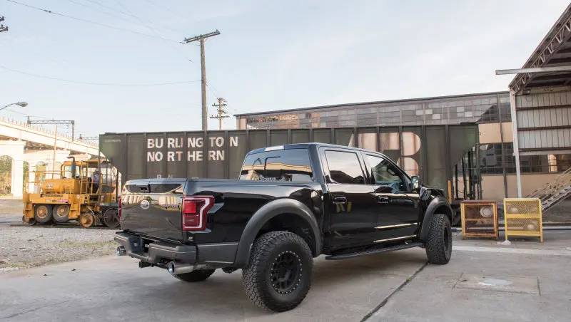 Corsa 2017 Ford F-150 Raptor 3.5L Sport Cat-Back Dual Rear Exit W/ 5In Satin Polished Tip 1