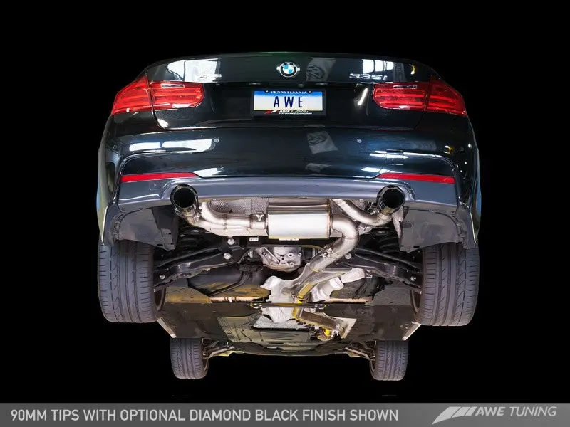 Awe Tuning Bmw F3x 335I/435I Touring Edition Axle-Back Exhaust - Chrome Silver Tips (102Mm) 1