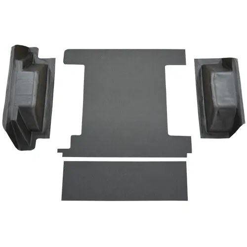 1966-1977 Ford Bronco Cargo Area Vinyl Flooring Kit (2 Gas Tanks, Without Tailgate Lock) 1
