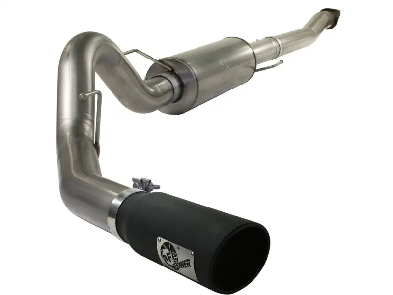 Afe Machforce Xp Exhaust Cat-Back Ss-409 4In Black Tip 11-12 Ford F-150 Ecoboost V6-3.5L (Tt) 1