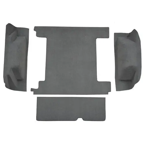 1974-1976 Ford Bronco Cargo Area Carpet Kit (2 Gas Tanks, With Tailgate Lock) - Cutpile 1