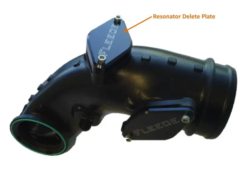 Fleece Performance 11-16 6.6L Gm Duramax Resonator Delete Plate 1