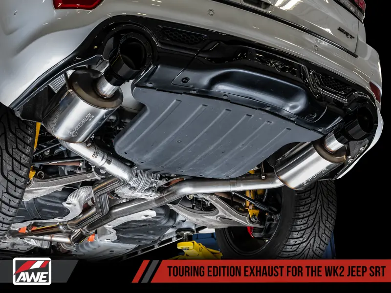 Awe Tuning 2014-2021 Jeep Grand Cherokee Srt Touring Edition Exhaust - Diamond Black Tips 2