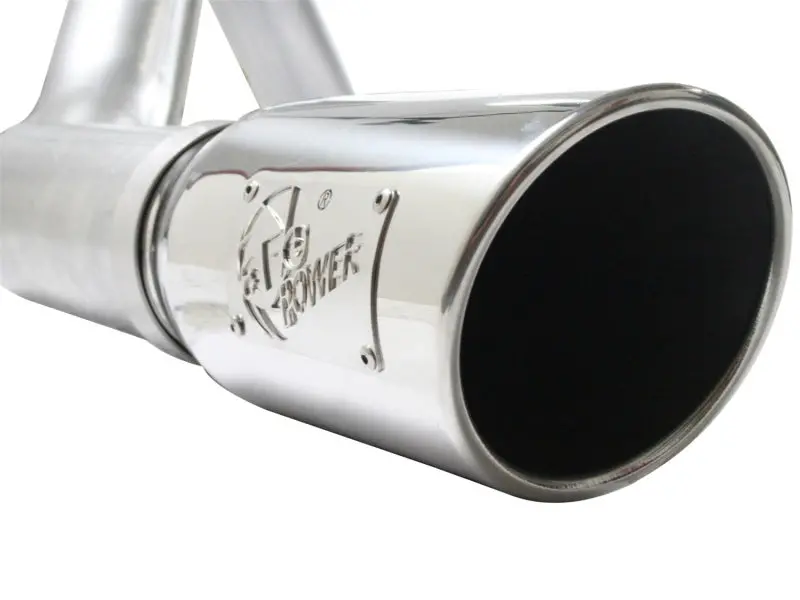 Afe Atlas Exhaust 4In Aluminized Cat-Back W/ 304 Ss Polished Tip 11-13 Ford F-150 Ecoboost V6 3.5L 2