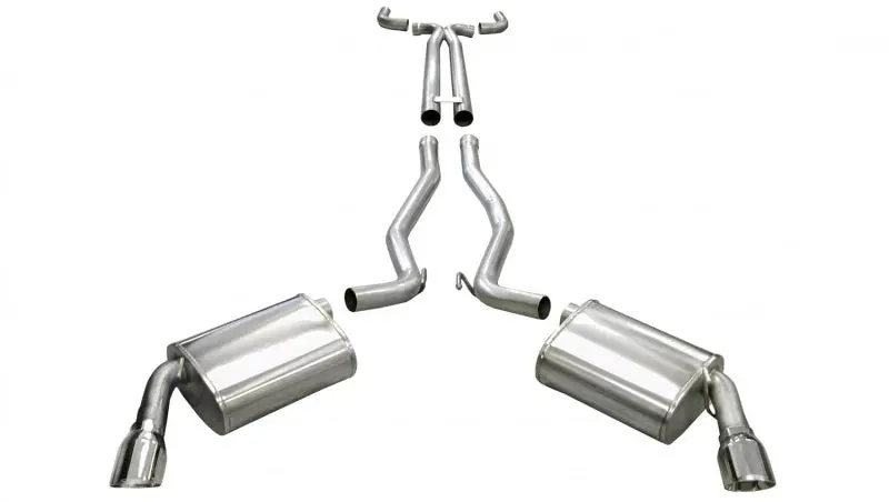 Corsa 10-13 Chevrolet Camaro Convertible Ss 6.2L V8 Manual Polished Sport Cat-Back + Xo Exhaust 1