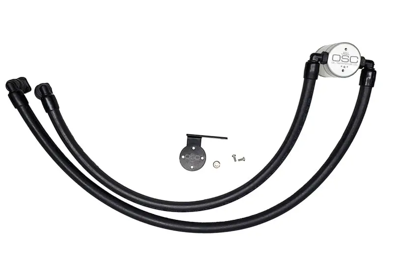 J&Amp;L 17-23 Ford F-250 6.2L/7.3L Passenger Side Oil Separator 3.0 - Clear Anodized 1