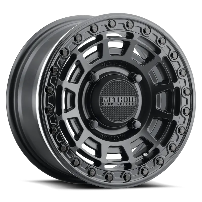 Method Mr415 Beadlock 15X7 / 5+2/38Mm Offset / 5X4.5 / 76Mm Cb Matte Black Wheel - Gloss Black Ring 1