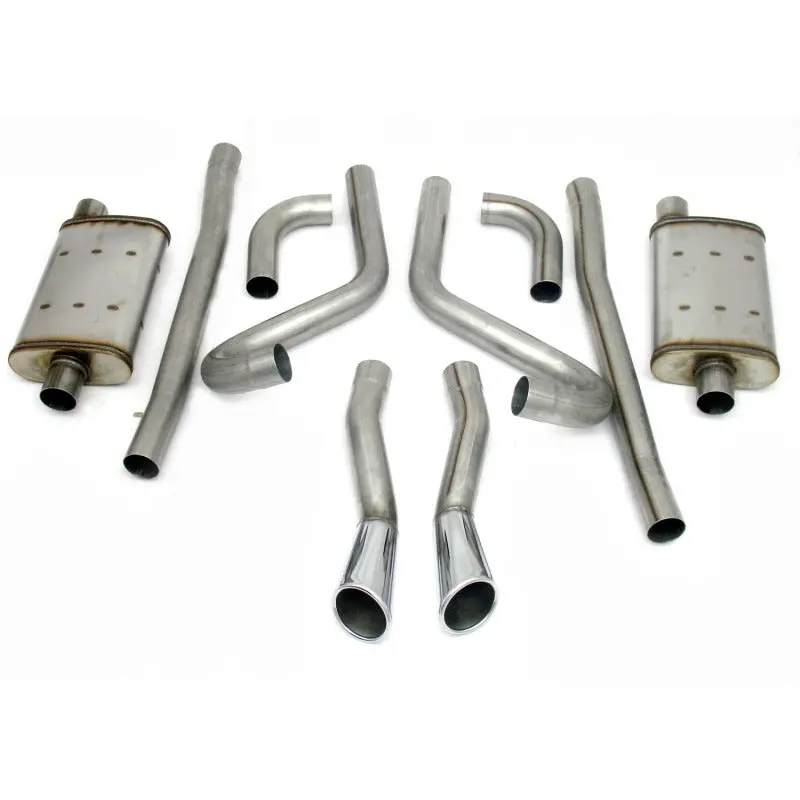 Jba 65-66 Ford Mustang 260-428 409Ss Dual Through Rear Valance Header Back Exhaust 1