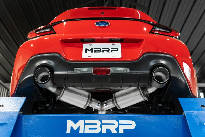 Mbrp 13-16 Subaru Brz 2.0L/ 2.4L 3In Dual Split Rear Cat Back W/Cf Tips- T304 2