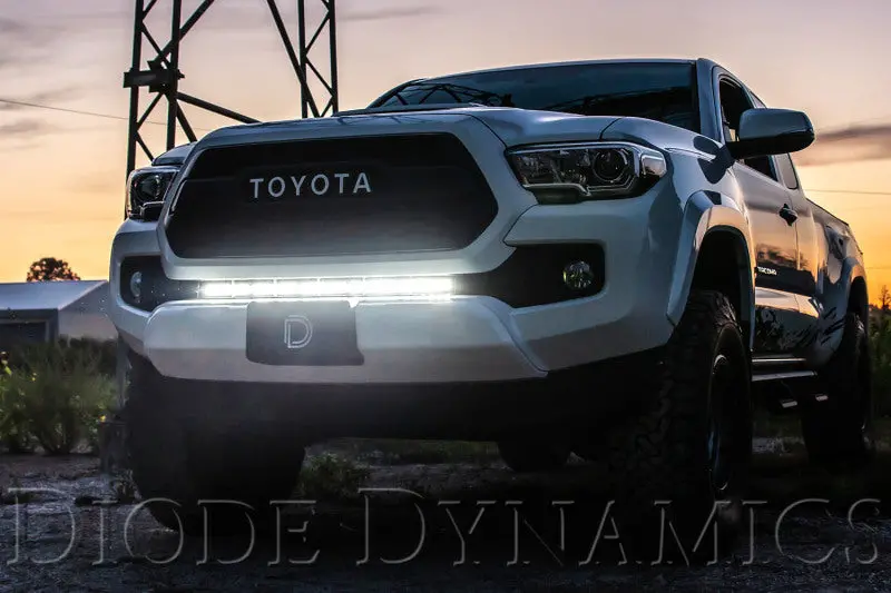 Diode Dynamics 16-21 Toyota Tacoma Ss30 Stealth Lightbar Kit - Amber Driving 2