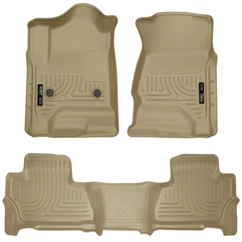 Husky Liners 2015 Chevy/Gmc Suburban/Yukon Xl Weatherbeater Combo Tan Front & 2Nd Seat Floor Liners 2