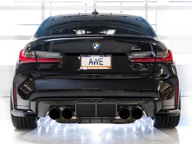 Awe Track Edition Catback Exhaust For Bmw G8x M3/M4 - Diamond Black Tips 2