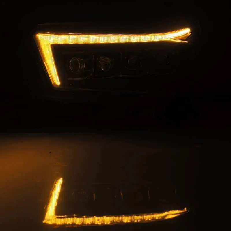 Alpharex 10-13 Toyota 4Runner Nova Led Projector Headlights Plank Style Black W/Seq Signal/Drl 2