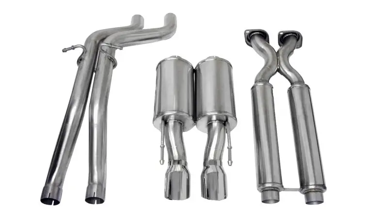 Corsa 06-10 Jeep Grand Cherokee 6.1L V8 Polished Sport Cat-Back Exhaust 1