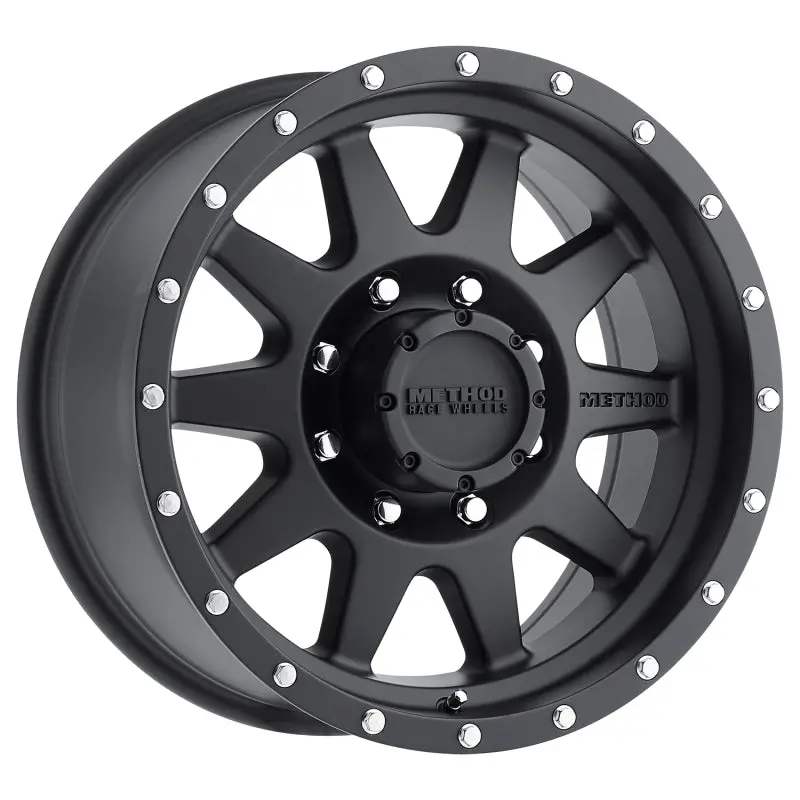 Method Mr301 The Standard 16X7 0Mm Offset 8X6.5 130.81Mm Cb Matte Black Wheel 1