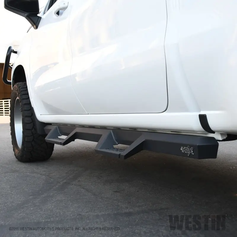 Westin 2019 Chevrolet Silverado / Gmc Sierra 1500 Crew Cab Drop Nerf Step Bars - Textured Black 2