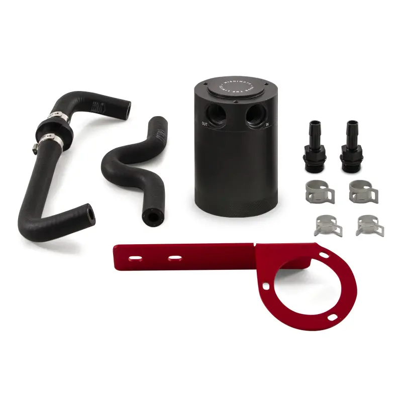 Mishimoto 2017+ Honda Civic Type R Baffled Oil Catch Can Kit - Red 1