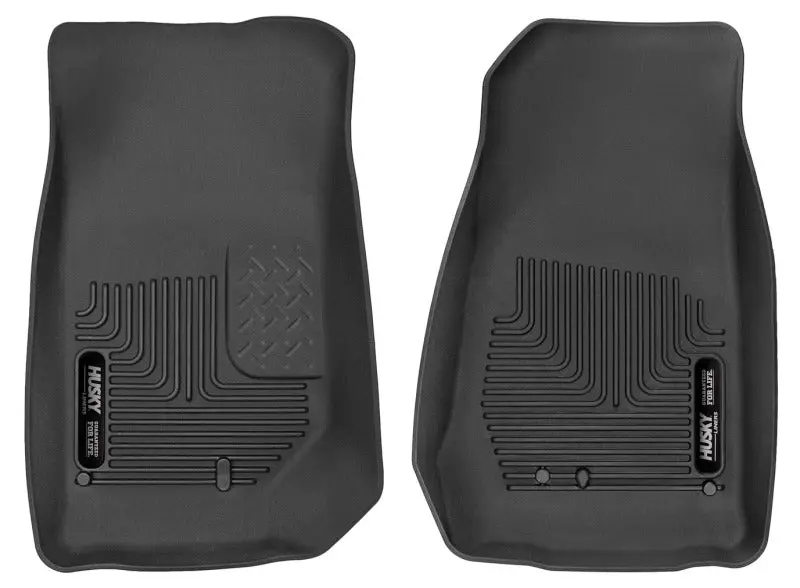Husky Liners 2007-2014 Jeep Wrangler (2Dr/4Dr Unlimited) X-Act Contour Black Front Floor Liners 1