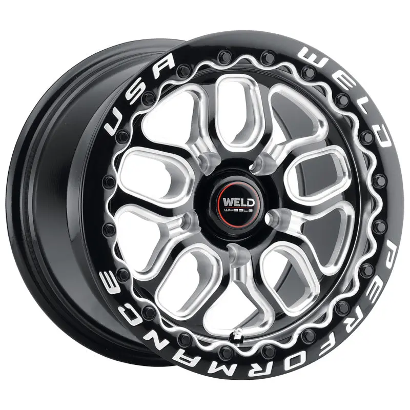 Weld Racing 15X10 Laguna Bead Lock 5X120 Et46 Bs7.25 Gloss Blk Mil Dia 78.1 1