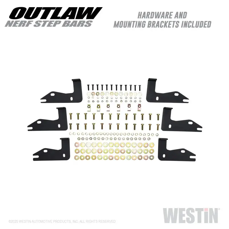 Westin 2020 Jeep Gladiator Outlaw Nerf Step Bars - Textured Black 2