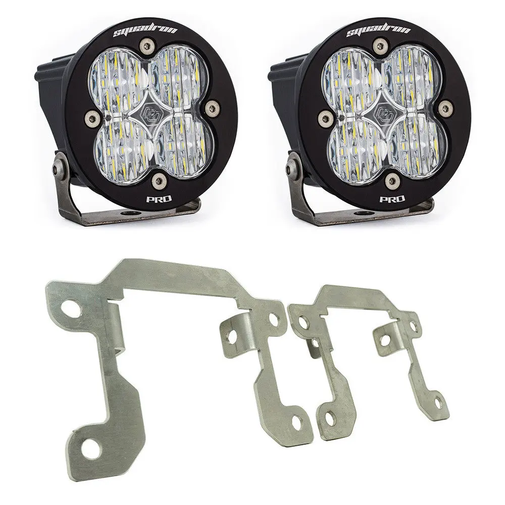 21+ Bronco Squadron Pro Fog Pocket Light Kit (Wide Cornering;Clear) 2