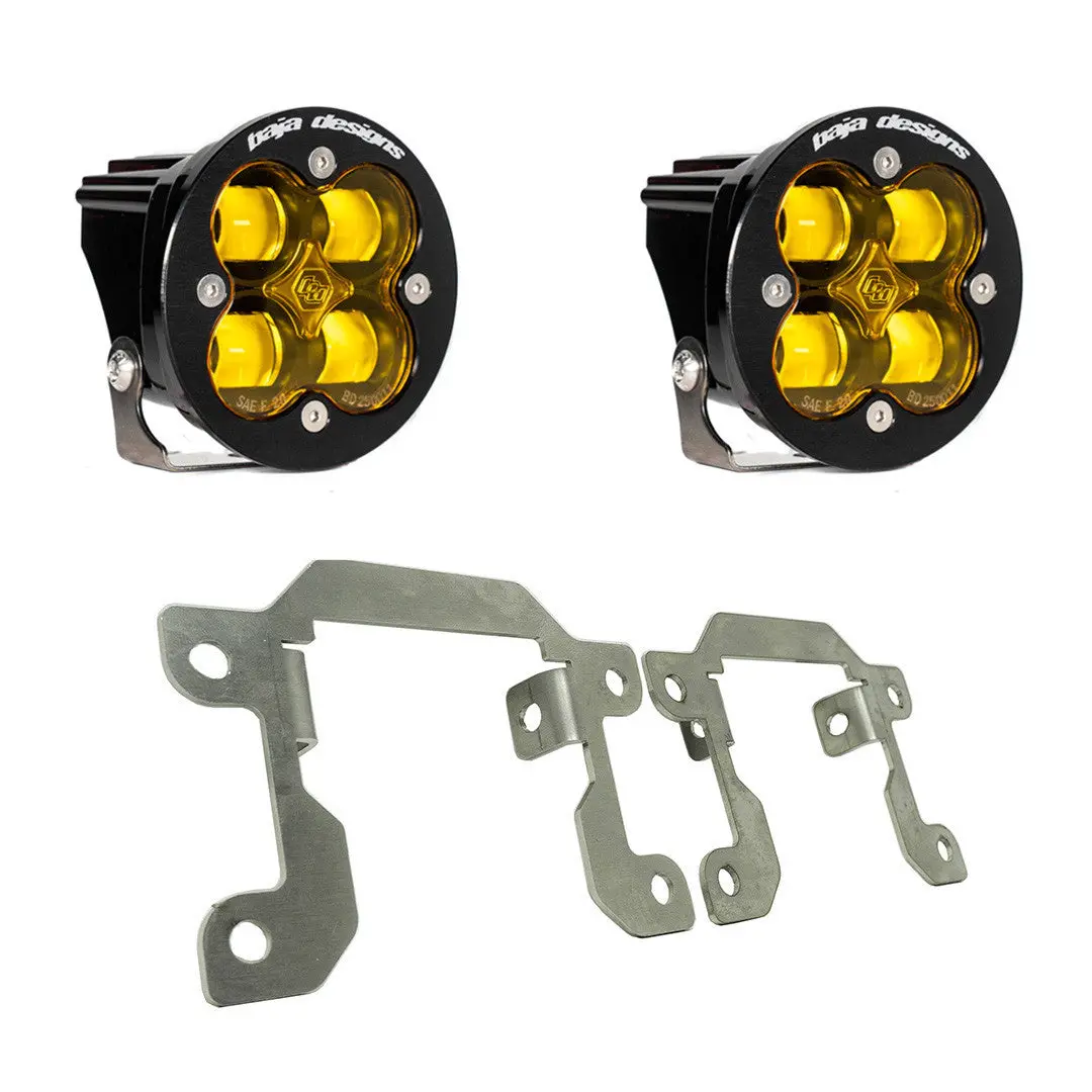 21+ Bronco With Oem Plastic Bumper (Sae Fog Amber) Squadron Sae Fog Pocket Light Kit 1