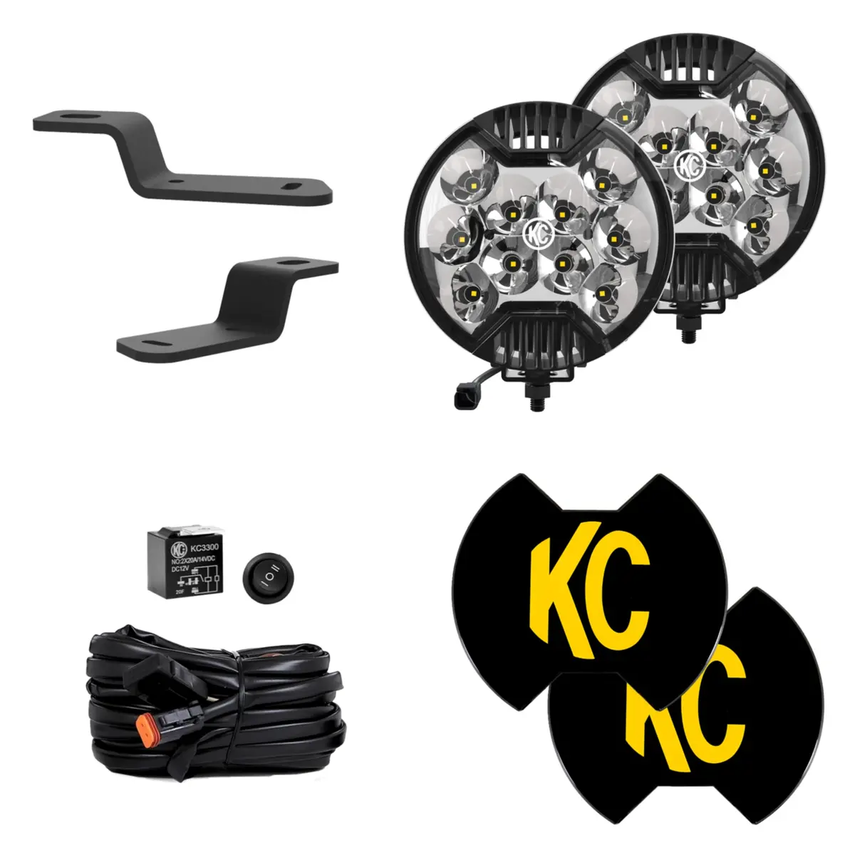 21+ Ford Bronco Slimlite Led 2-Light System Ditch Light Kit 1