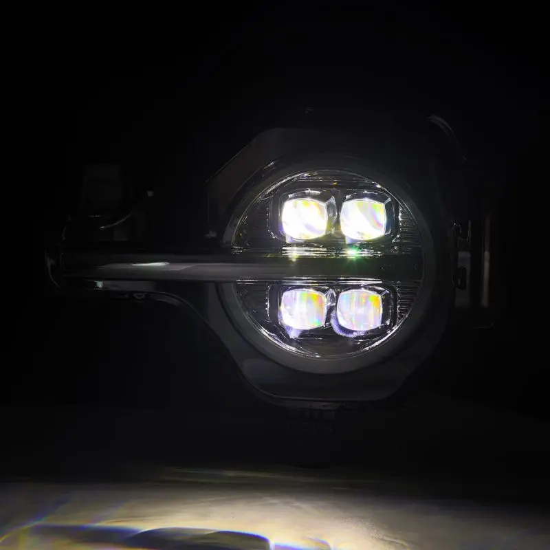 Alpharex 21-23 Ford Bronco Nova Led Proj Headlights Alpha-Black W/Activ Light/Seq Signal/Drl 2