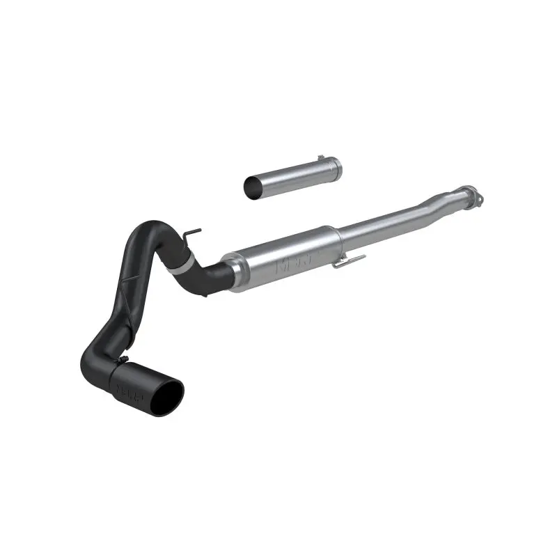 Mbrp 2021+ Ford F150 2.7L/3.5L/5.0L 4In Black-Coated Al Steel Cat-Back - Race Version 1