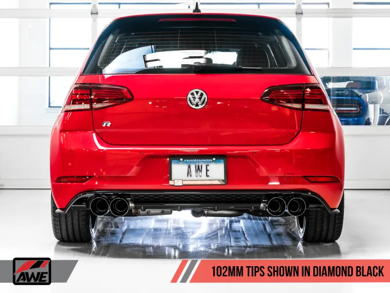 Awe Tuning Mk7.5 Golf R Switchpath Exhaust W/Diamond Black Tips 102Mm 1