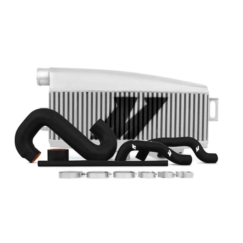 Mishimoto Subaru 02-07 Wrx/04-07 Sti Top-Mount Intercooler Kit - Powder Coated Silver & Black Hoses 1
