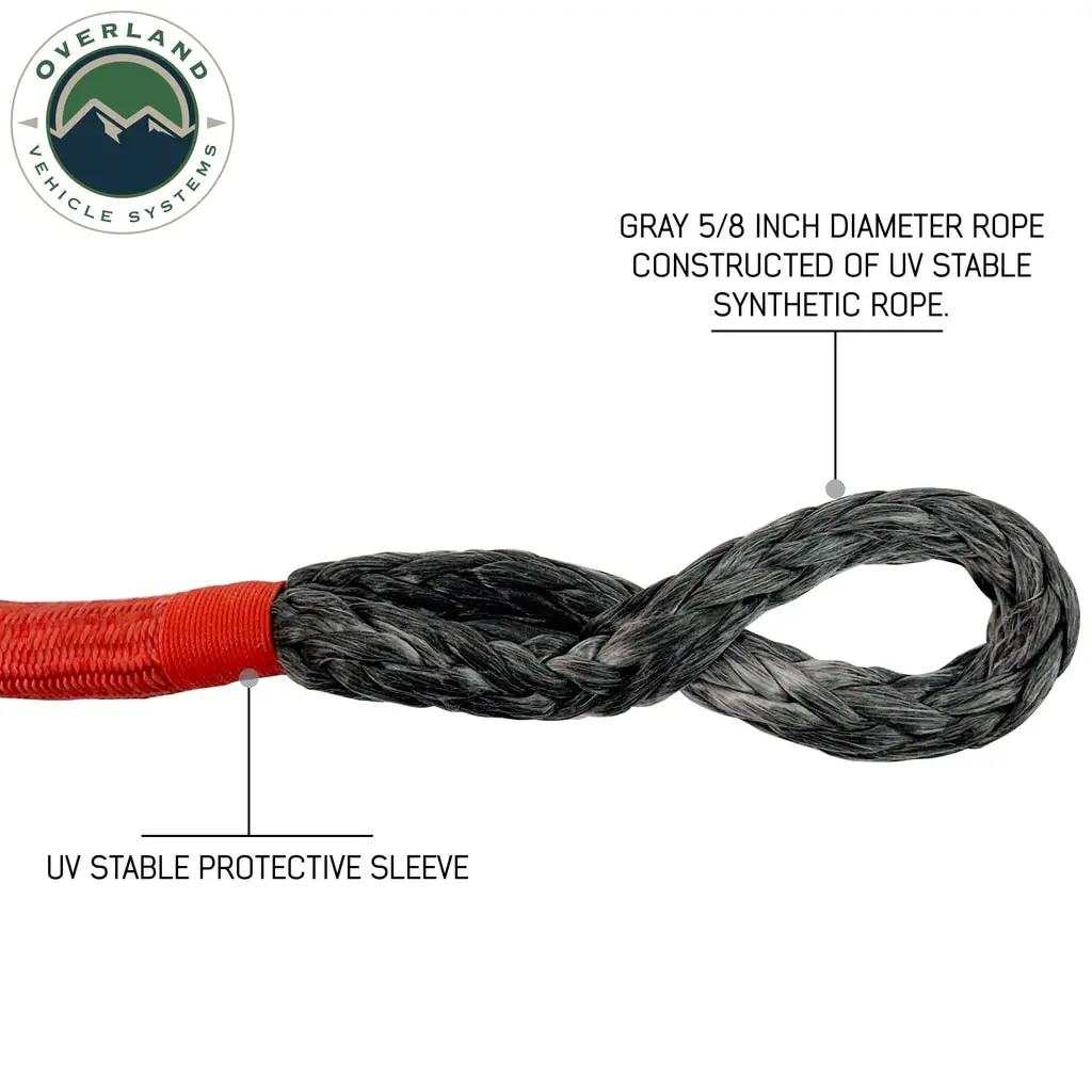 23" 5/8" Soft Shackle With Abrasive Protection Sleeve 44,000 Lbs Breaking Strength 2