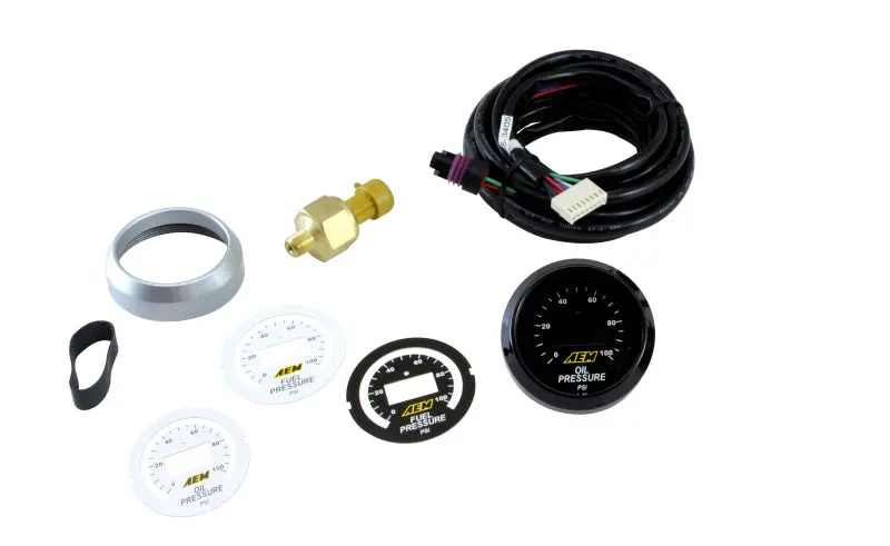 Aem 52Mm Pressure (Oil Or Fuel) Digital Gauge 1