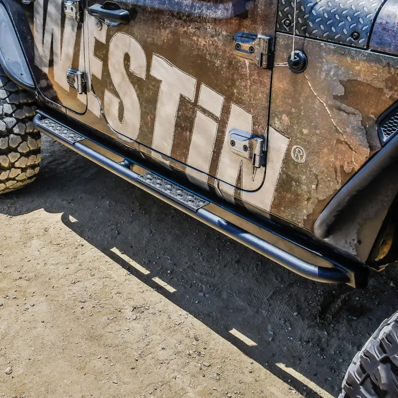 Westin 18-23 Jeep Wrangler Jl Unlimited 4Dr Rock Slider - Textured Black 2