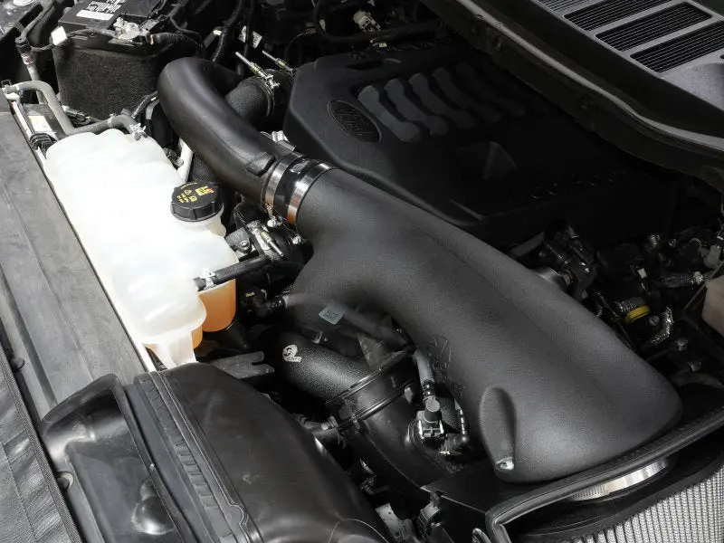 Afe Bladerunner 21-22 Ford F-150 Ecoboost V6-3.5L(Tt) Aluminum Hot And Cold Charge Pipe Kit Black 2