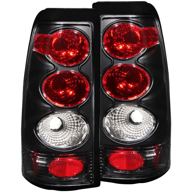 Anzo 1999-2002 Chevrolet Silverado 1500 Taillights Black 1