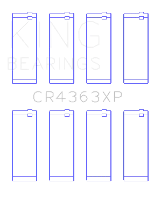 King 00-06 Chevrolet 2.2L Dohc Ecotec Connecting Rod Bearings (Set Of 4) 1