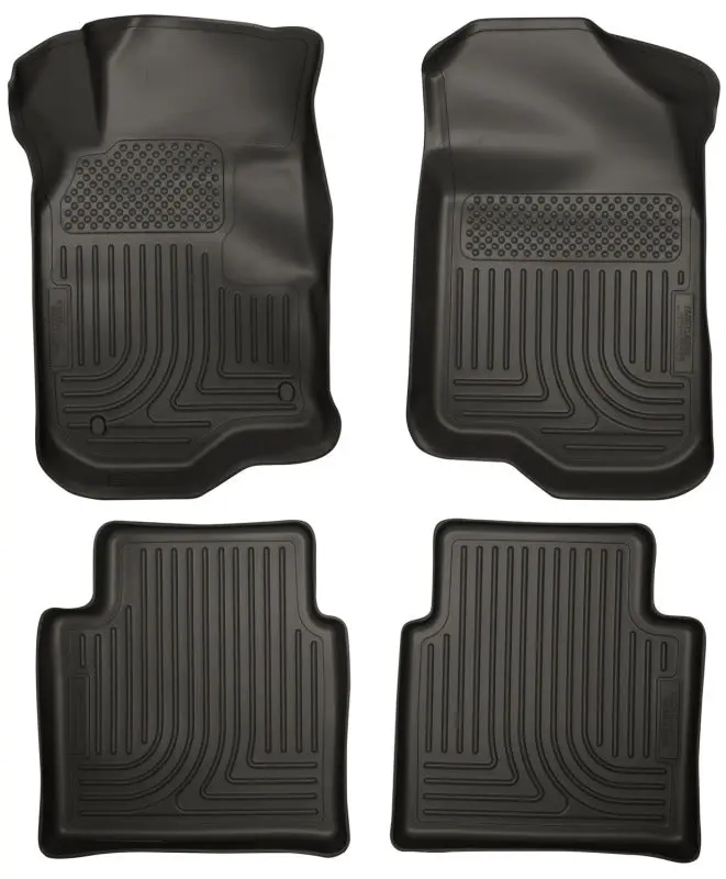 Husky Liners 08-12 Chevy Malibu/07-09 Saturn Aura Weatherbeater Combo Black Floor Liners 1