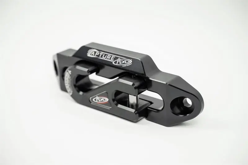 Addictive Desert Designs 1-5/16In Winch Fairlead Plate W/ Recessed Round End Hook - Black 1