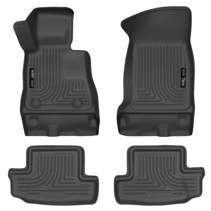 Husky Liners 16-17 Chevy Camaro Weatherbeater Front And Second Row Black Floor Liners 1