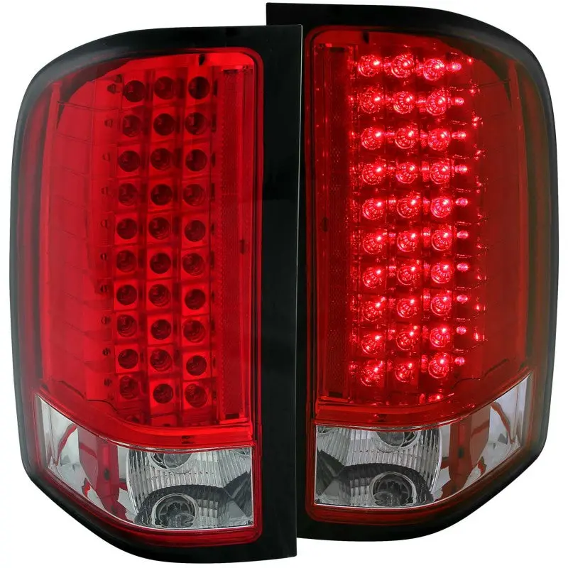 Anzo 2007-2013 Chevrolet Silverado 1500 Led Taillights Red/Clear 1
