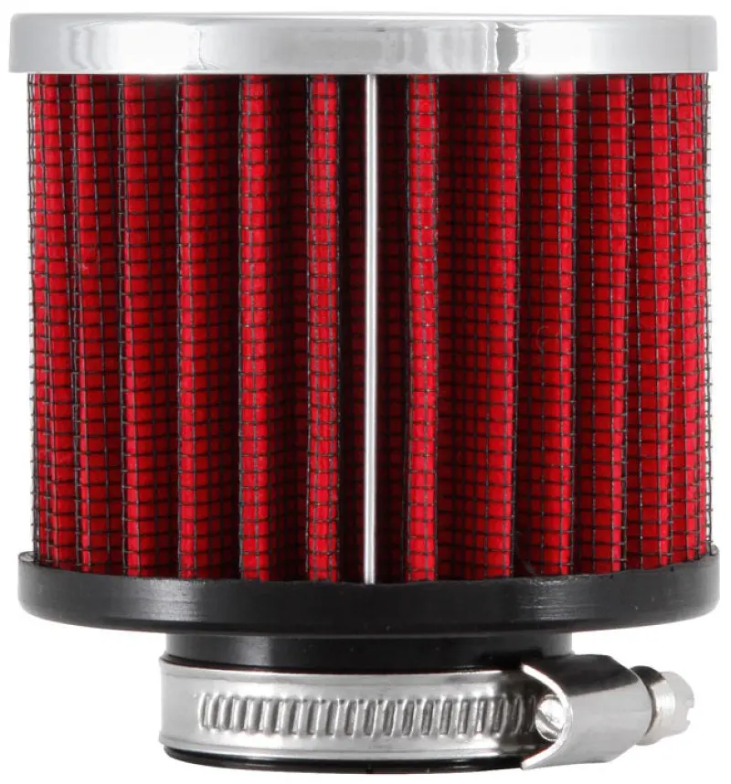 K&N 1.375 Inch Id 3 Inch Od 2.5 Inch H Clamp On Crankcase Vent Filter 2